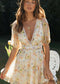 Boho New Style Puff Sleeve Short Dress